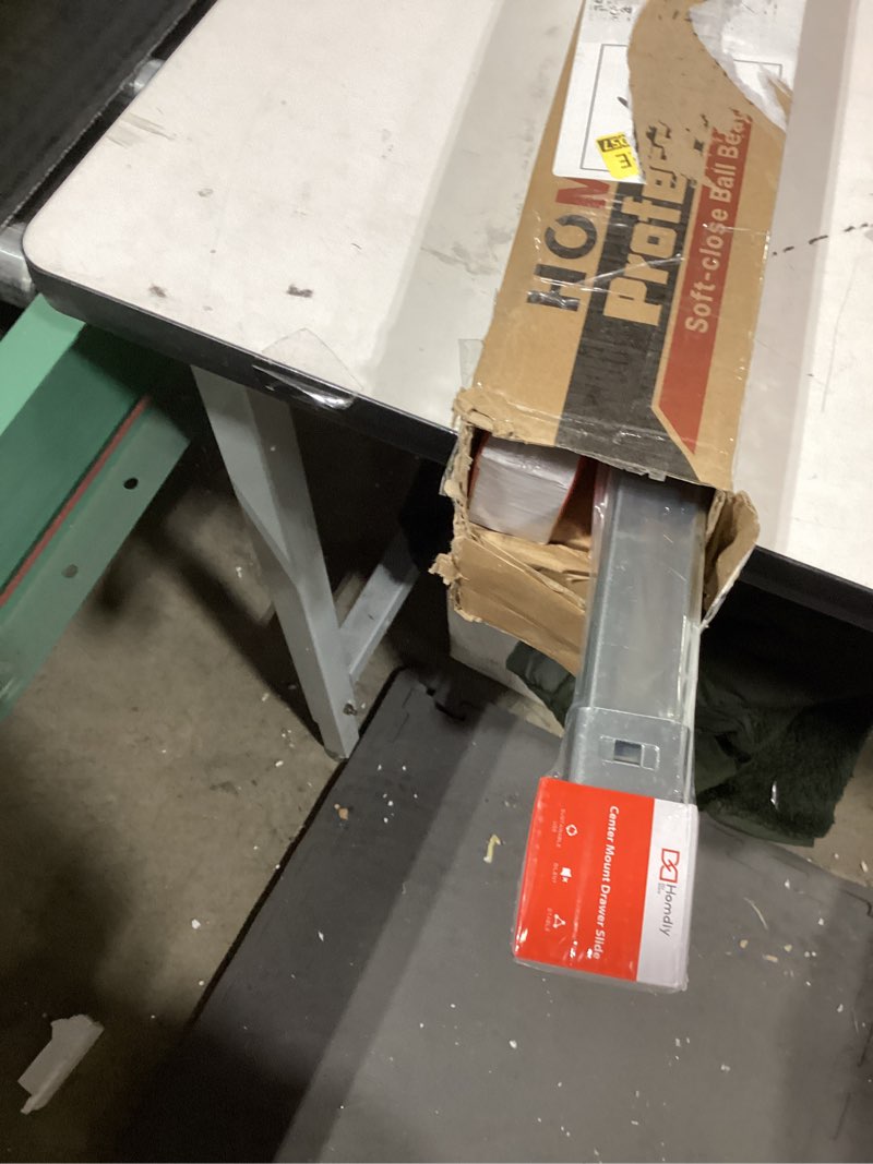 homdiy 5 Pcs 22 Inch Heavy Duty Center Mount Drawer Slides for Cabinet and Dresser Bottom Mount Draw