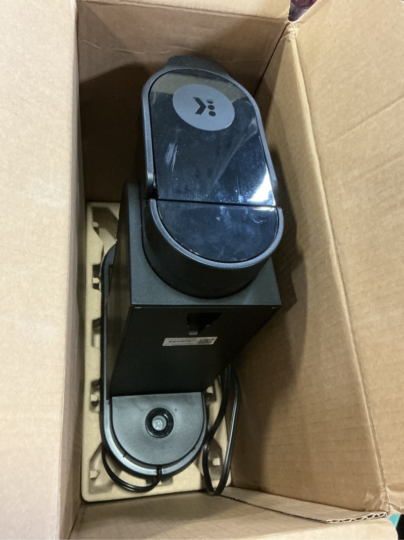 Condition photo showing As Is for Keurig K-Express Single Serve K-Cup Pod Coffee Maker, 3 Brew Sizes, Strong Button Feature, 42oz Removable Reservoir, Black