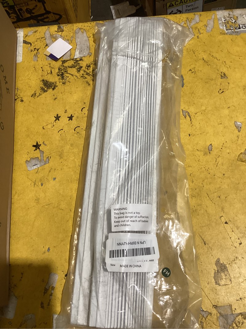 Condition photo showing As Is for flehomo window air conditioner side panels with double layers, adjustable insulation ac side panel, window unit replacement screen, fits up to 17" x 10", white