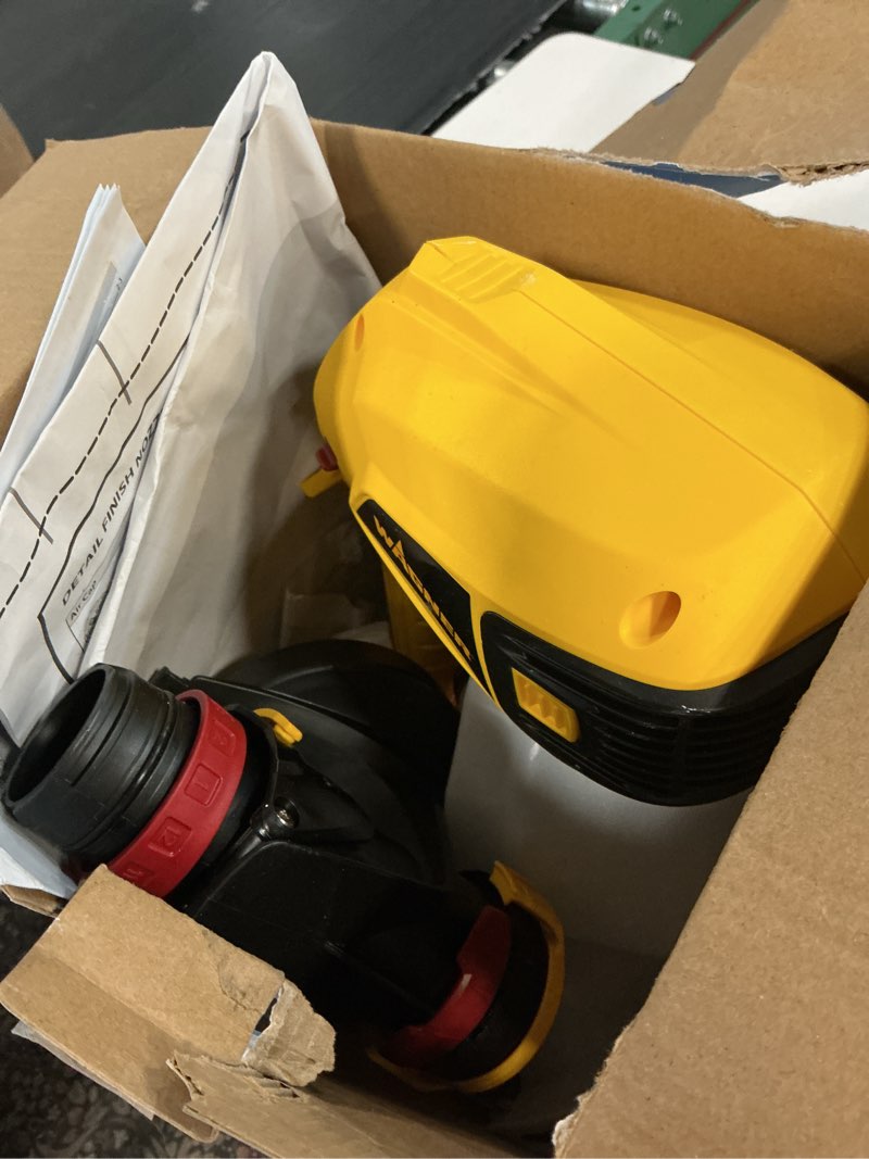 Condition photo showing As Is for wagner control spray qx5 corded electric handheld hvlp paint sprayer (compatible with stains)