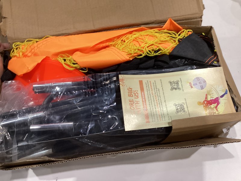 Condition photo showing Good Condition for Dimples Excel Soccer Goals Kids Net for Backyard 7x5, 5x3.6, 4x3, 3x2.2 FT 7x5 FT, 2 Set