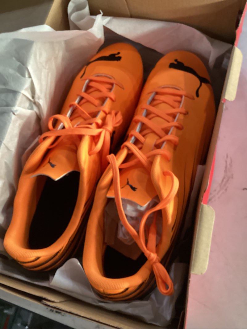 Condition photo showing Good Condition for puma mens attacanto firm, artificial ground soccer cleat 12 orange
