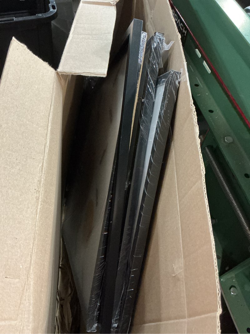 Condition photo showing Good Condition for 18x24 Picture Frame Set of 4, Black 18 x 24 Frame High Transparent Wall Gallery Poster Canvas Photo Frames for 18 by 24 inches Black 18x24