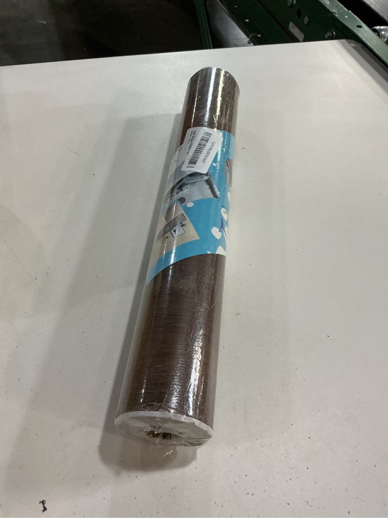 Condition photo showing New/Like New for walnut wood grain contact paper peel and stick wood wallpaper removable self-adhesive wooden vinyl wrap waterproof thicken no bubbles design for kitchen cabinet countertop covering 16x354 inch 16" x 354"