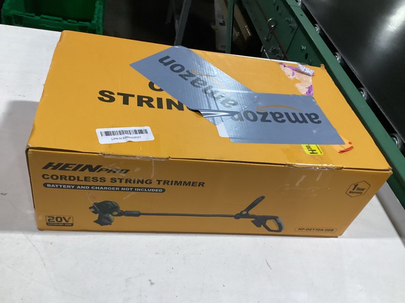 Condition photo showing Good Condition for heinpro cordless string trimmer compatible with dewalt 20v max battery, 12-inch electric weed wacker, auto line feed, weed eater battery powered grass trimmer, w/ 6 line spools, black(tool only)
