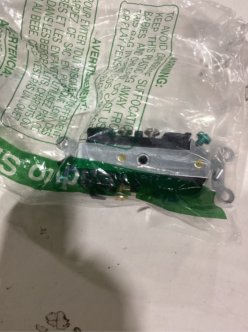 Condition photo showing New/Like New for leviton 20-amp, 125-volt, narrow body duplex receptacle, straight blade, commercial grade, self grounding, cr20, brown