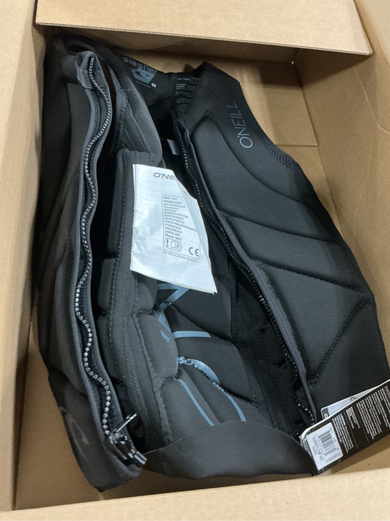 Condition photo showing Good Condition for o'neill men's slasher comp life vest black/black medium vest