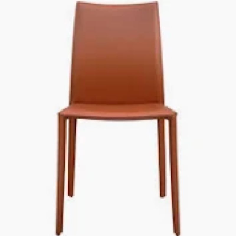greysi leather upholstered dining chair
