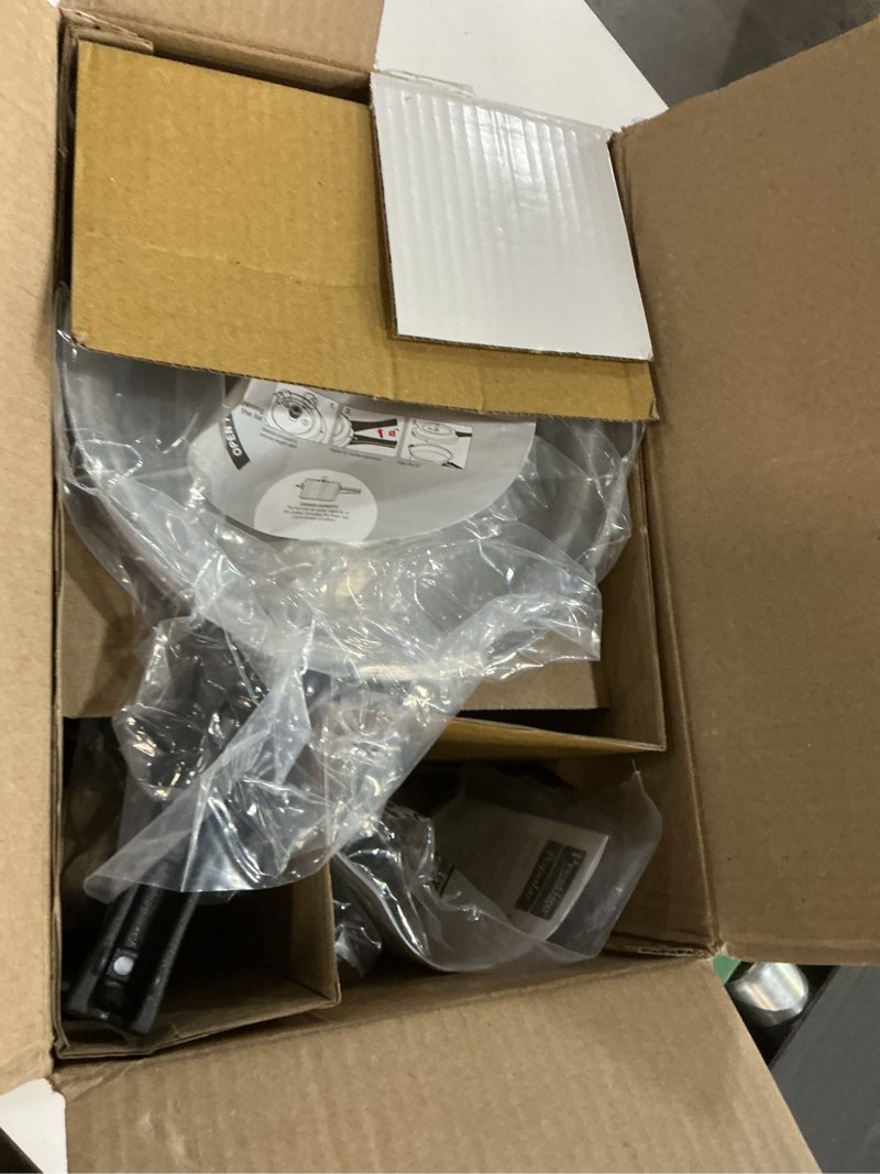 Condition photo showing As Is for Prestige Popular Aluminum Pressure Cooker, 5 L, Silver 5.3 Quarts