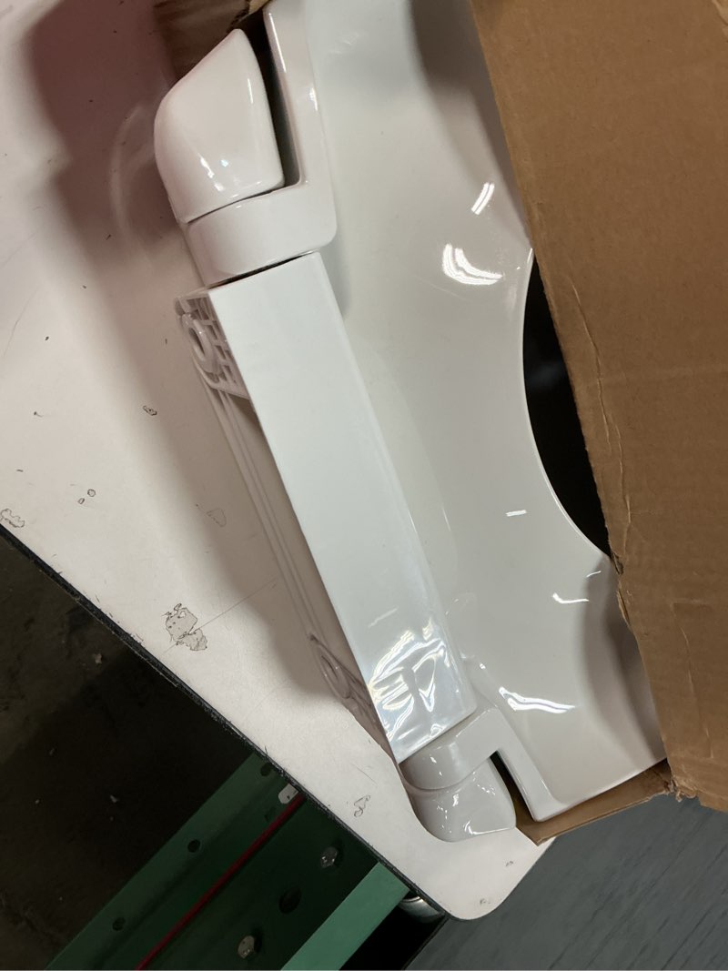 Condition photo showing As Is for Soft Close Toilet Seat - Elongated for Toto SS114#01 Cotton White Mounting Hardware included