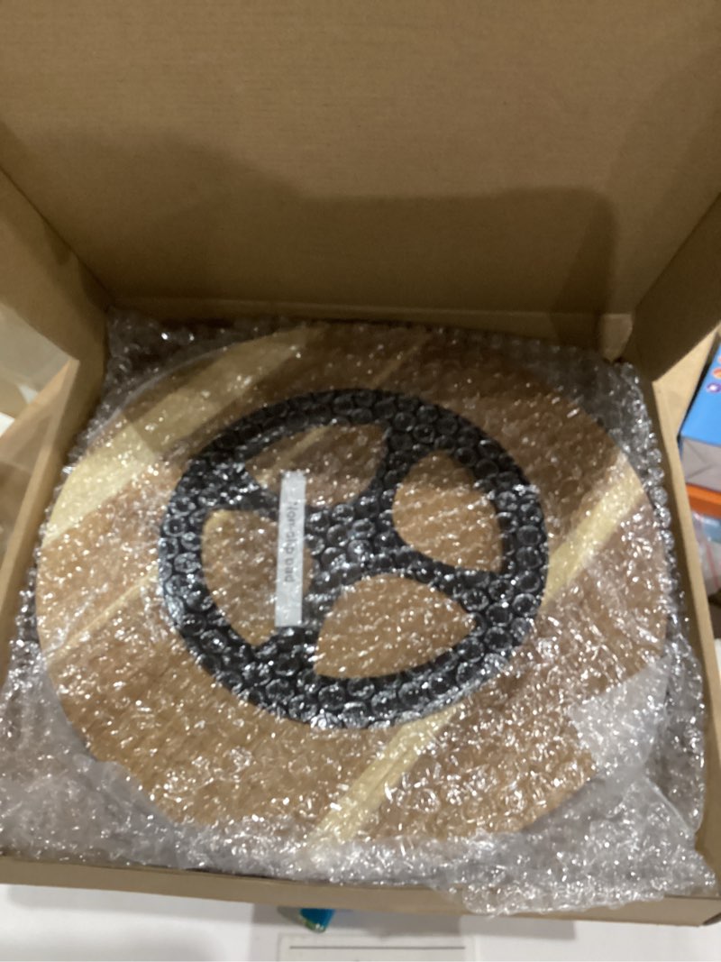 Condition photo showing New/Like New for 11" Acacia Wood Lazy Susan Organizer Kitchen Turntable for Cabinet Pantry Table Organization,2 Pack Acacia Two Pack 11"