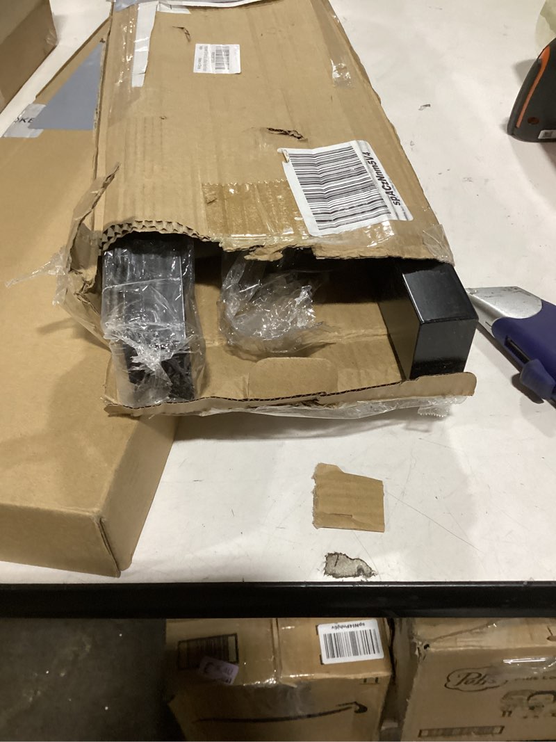 Condition photo showing Good Condition for 24 Inch Square Rectangle Shape Stainless Steel Pull Entrance Gate Long Handle Modern Commercial Interior Exterior Door T Bar Pull Push Two Side Glass Door Handle Matte Black Paint Finish