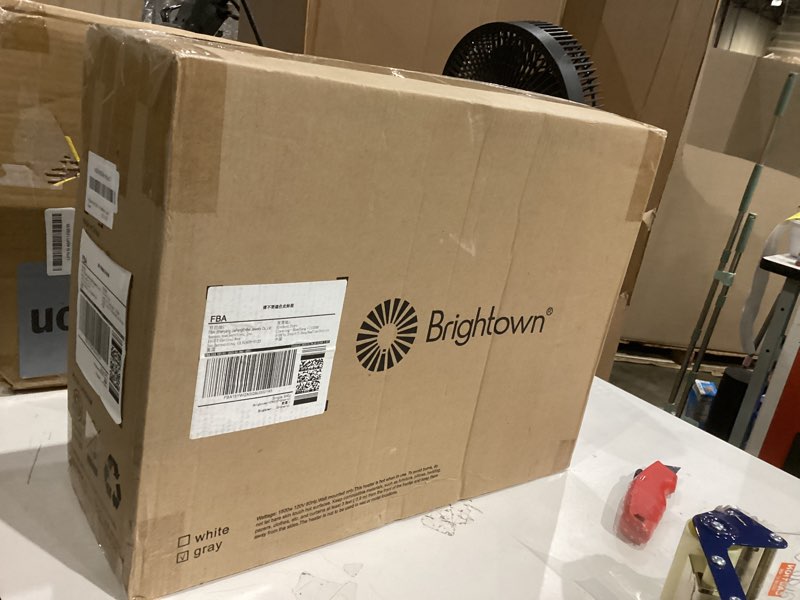 Condition photo showing New/Like New for Brightown Smart Wall Heater, Electric Space Heater for Indoor Use 1500W, 5 Optional Modes, Adjustable Thermostat, Remote Control, Energy Efficient Easy-Mount Heater for Bedroom, Works with Alexa, Grey Standard Plug Grey