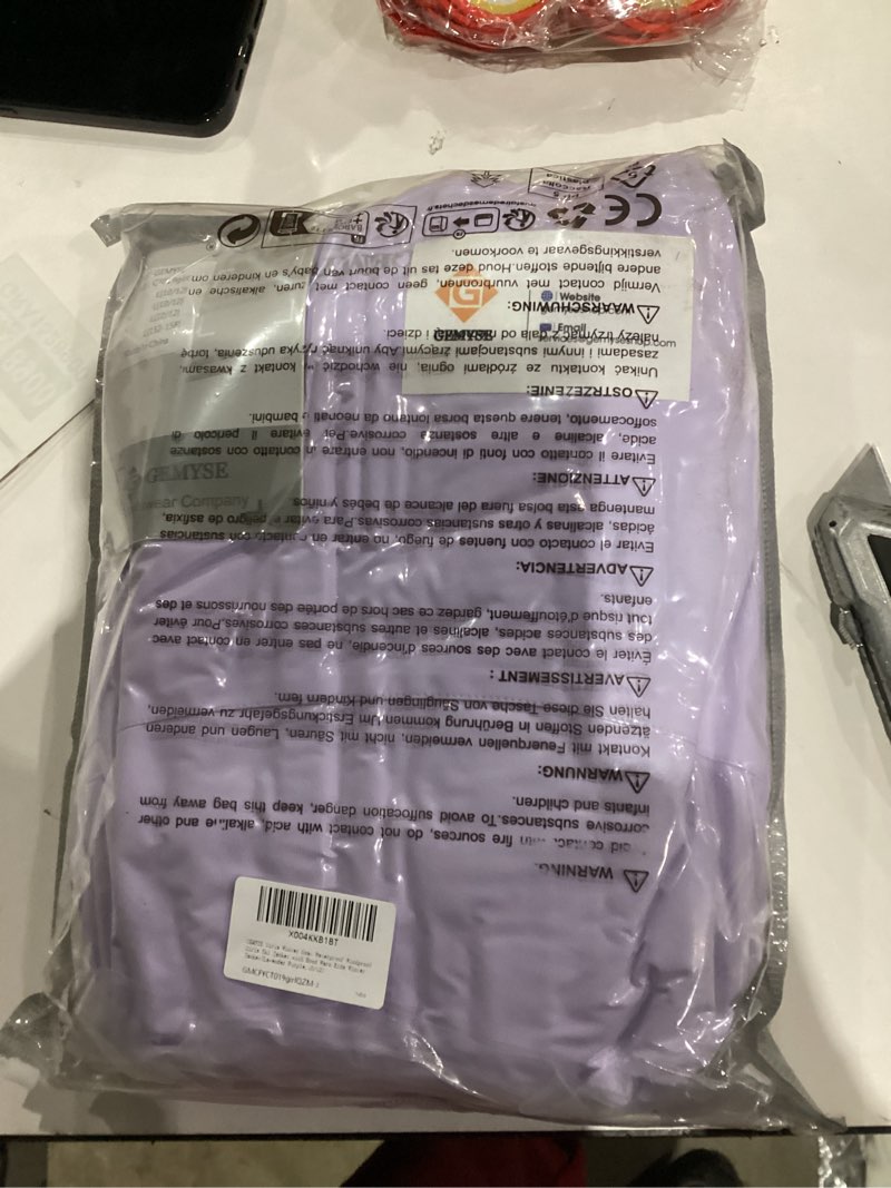Condition photo showing New/Like New for GEMYSE Girls Winter Jackets Waterproof Windpoof Ski Snow Jacket Warm Quilted Coats Kids Outerwear with Hood Lavender Purple 10-12