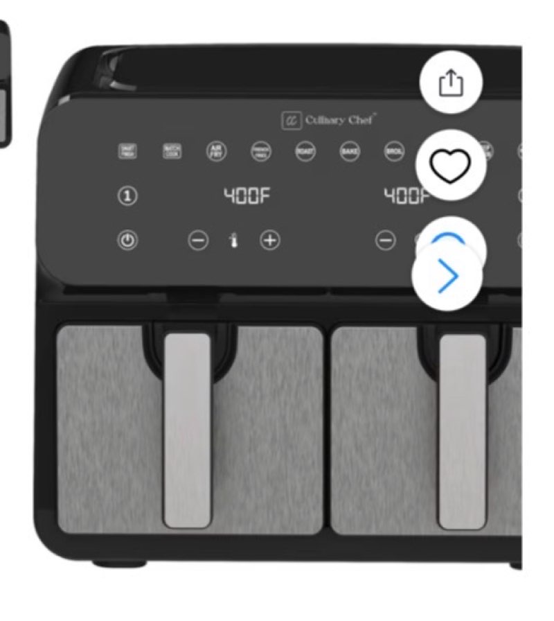 AIR FRYER WITH DIGITAL TOUCHSCREEN CAPACITY 8.45 QT. / 8 L BASKET FRITEUSE À