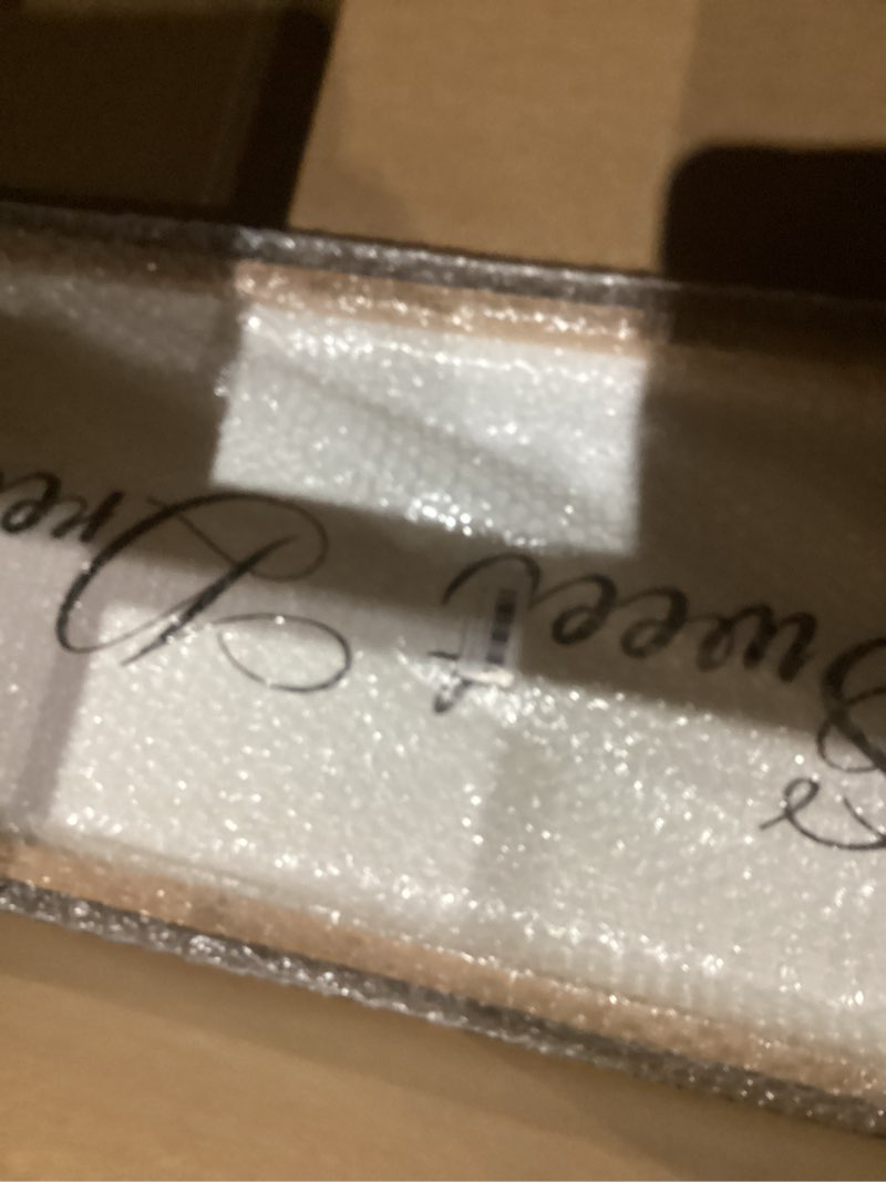 Condition photo showing As Is for Sweet Dreams Wall Decor Above Bed 32x12 Inch Large Master Bedroom Hanging Wood Rustic Framed Farmhouse Sweet Dreams Sign Guest Room Aesthetic And Minimalist Over Bed Wall Art?Wood White? Wood Frame 32"L x 12"W Sweet Dream