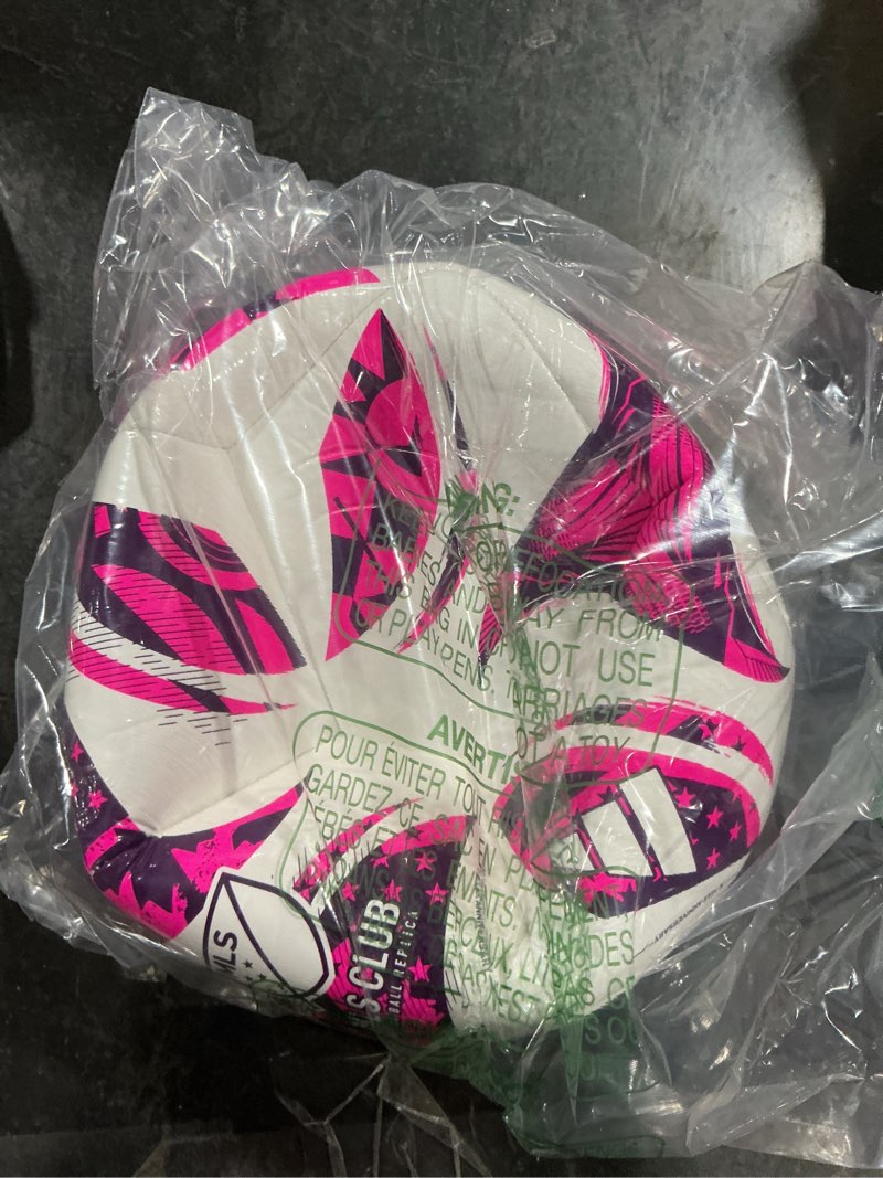 Condition photo showing Good Condition for adidas unisex mls soccer ball 4 white/purple burst/glory purple