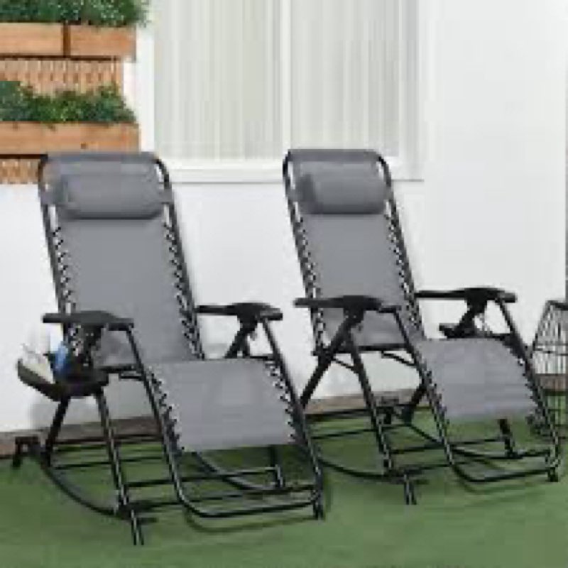 Outdoor Mattson Rocking Metal Chair