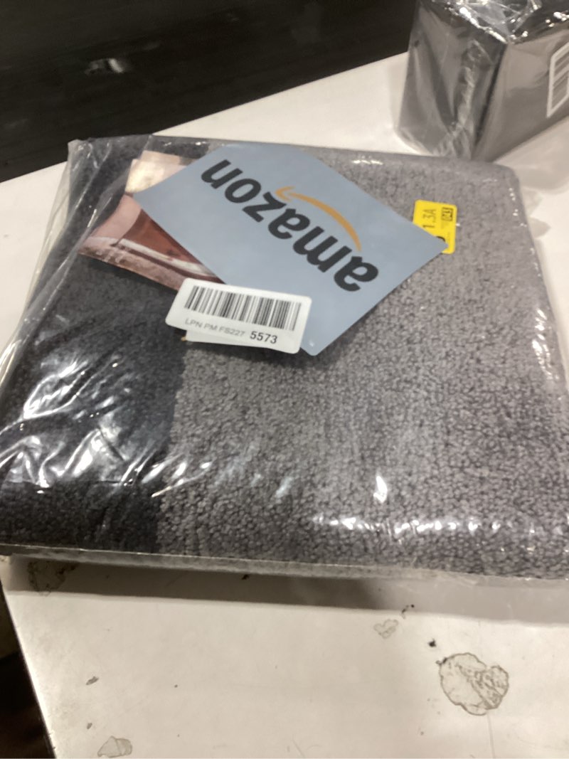 Condition photo showing New/Like New for machine washable kitchen rug 24" x 36", non slip kitchen mat for floor, absorbent entrance throw rug for bedroom, hallway, bathroom, door 24" x 36" grey