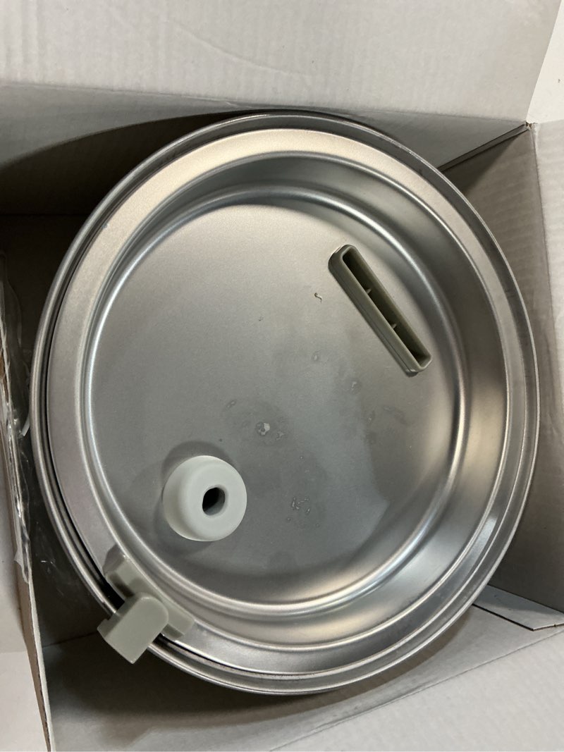 Condition photo showing Good Condition for oneisall stainless steel cat water fountain, 2l water fountains for cats indoor with quiet pump and 3 replacement filters, pet water fountain faucet spout design cat fountain drinking inside, pwf 001 pwf 001 2l fountain + 3 filter & 3 sponge