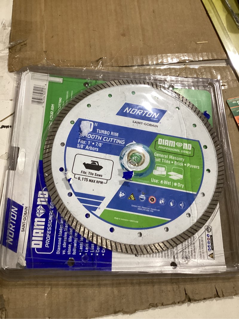 Condition photo showing Good Condition for Ali Industries 241445 10 in. Turbo Rim Diamond Saw Blade