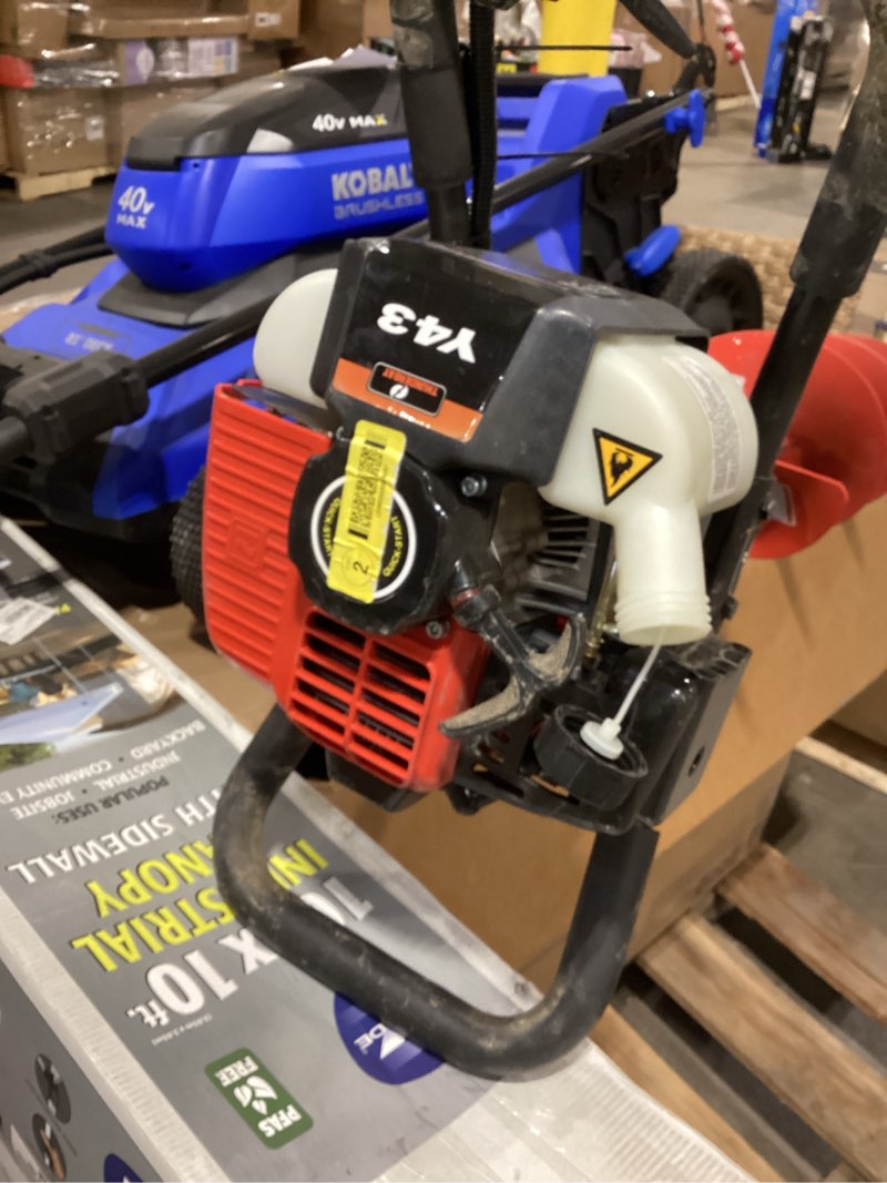 Condition photo showing New/Like New for thunderbay 43-cc 1-man auger powerhead with 8-in bit included