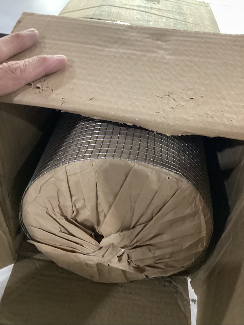 Condition photo showing Good Condition for 16inch x 100ft hardware cloth 1/4 inch chicken wire fencing 23ga, hot dipped galvanized after welding garden plant supports welded metal chicken wire fence poultry animal netting cage screen 1/4inch 16in x 100ft