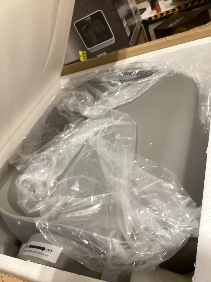 Condition photo showing As Is for Not tested Upgraded Automatic Litter Box Self Cleaning, with Raised Step, Open Top Large Capacity for Multiple Cats, Odor Control & Safety Protection & Smart App Control Health Monitoring & Quiet Operation