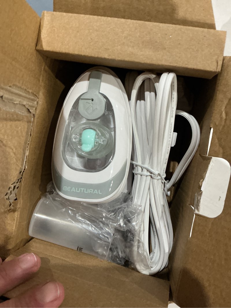 Condition photo showing Good Condition for beautural mini travel steam iron for clothes with dual voltage, temperature control, non-stick soleplate and cord storage, ideal for sewing, quilting and handcraft white