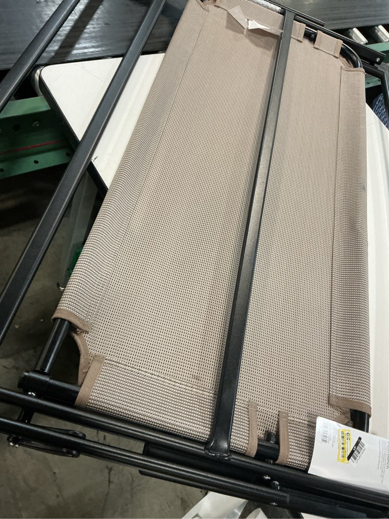 Condition photo showing Good Condition for sling folding outdoor portable patio chair tan - room essentials™