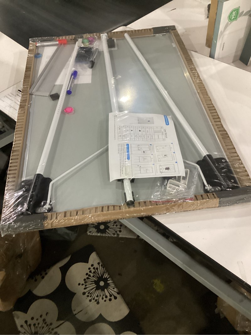 Condition photo showing Good Condition for easel whiteboard - magnetic portable dry erase 36 x 24 tripod height adjustable, 3' x 2' flipchart easel stand white board for office or teaching at home & classroom (36x24 white)