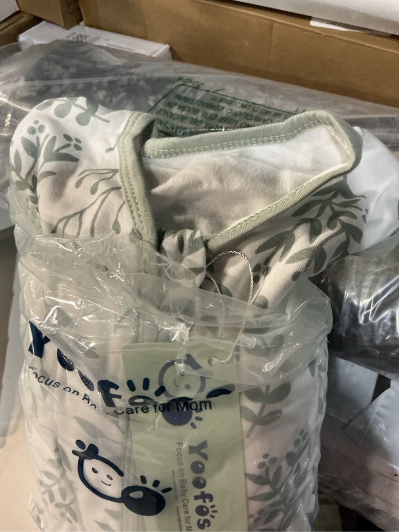Condition photo showing Good Condition for yoofoss baby sleep sack 6-12 months wearable blanket for babies 100% organic cotton 2-way zipper tog 0.5 toddler sleeping sack 3 pack, soft lightweight sleep sacks medium 0.5 tog banana&leaf&green