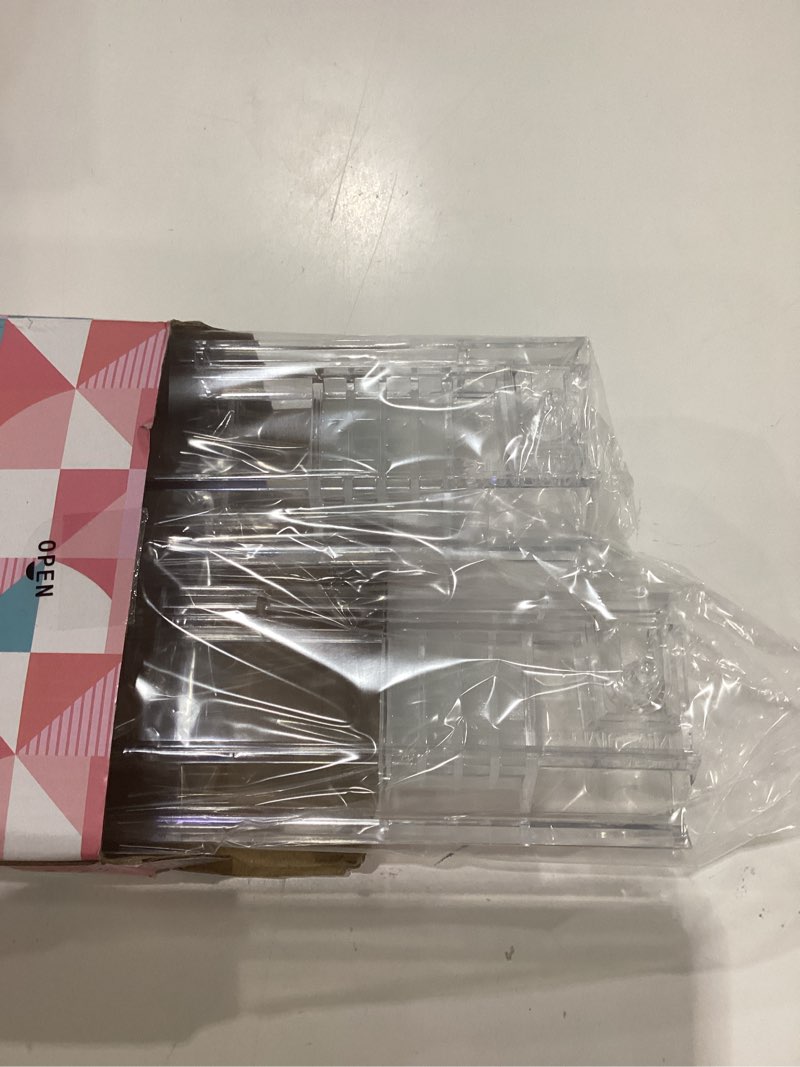 Condition photo showing New/Like New for non-slip mahjong racks with pushers, 4-pack clear acrylic racks, american mahjong accessories, gift-ready mahjong gifts (clear)