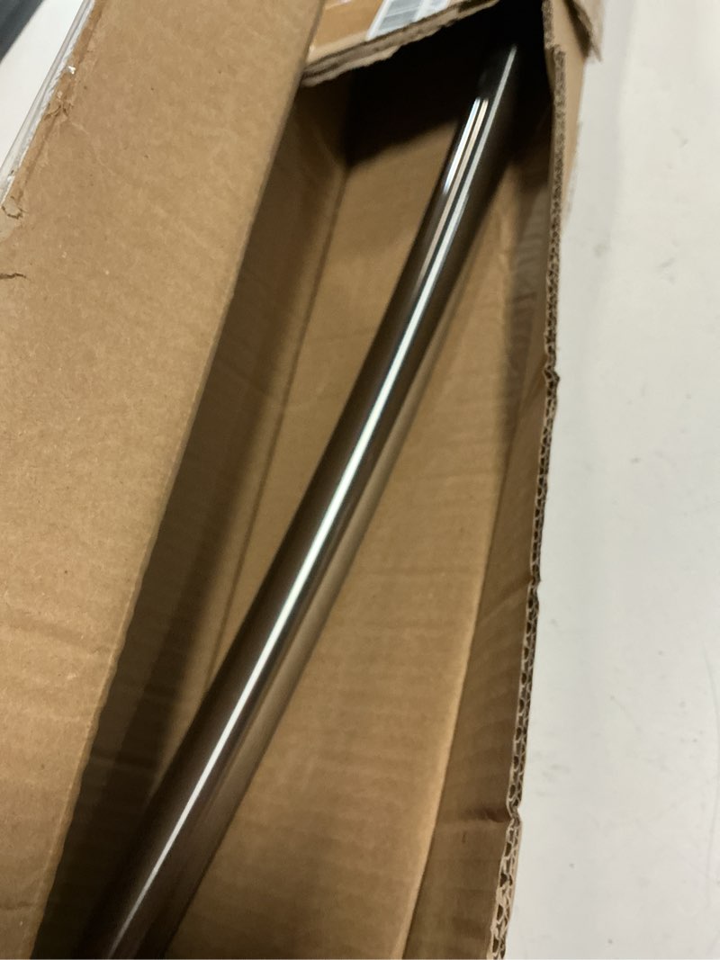 Condition photo showing Good Condition for adjustable curved shower rod, 42-72 inches extra wide shower curtain rod, rust proof, premium stainless steel, curved shower curtain rod for bathroom, need to drill, silver silver 42-72 inches