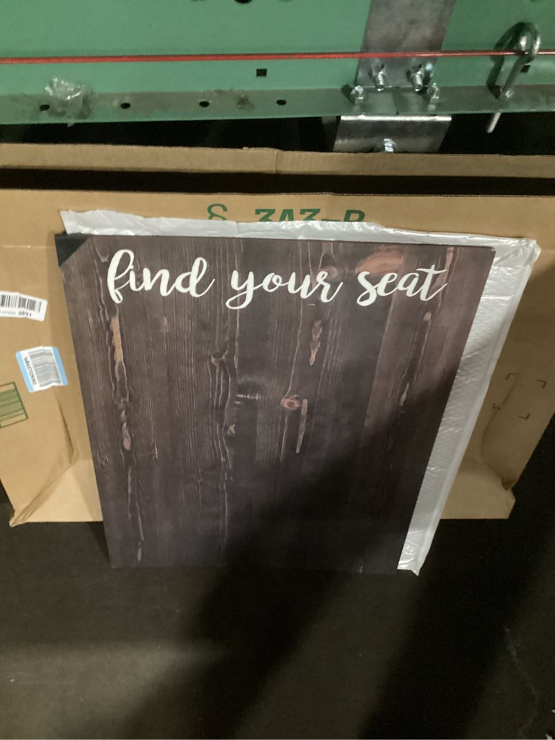 Condition photo showing New/Like New for Find Your seat Wedding Seating Chart Board,Wedding Signs Wood,Wood Wedding Sign,find Your seat, Blank Seating Chart Board 18x24 Inch
