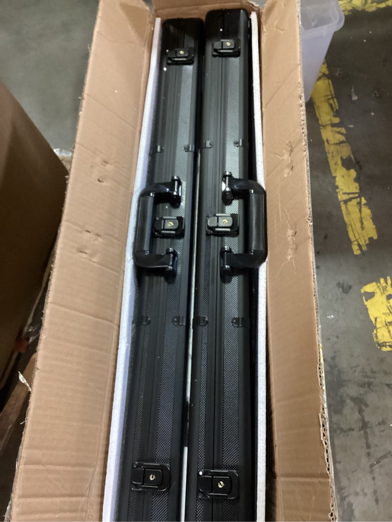 Condition photo showing Good Condition for 36"x24" LED Trade Show Display Case Portable Aluminum Sports Card Table Top Display Case Frame Clear Acrylic Showcase Cabinet Box with Lock for Trading Cards Jewelry Collectibles (Black)