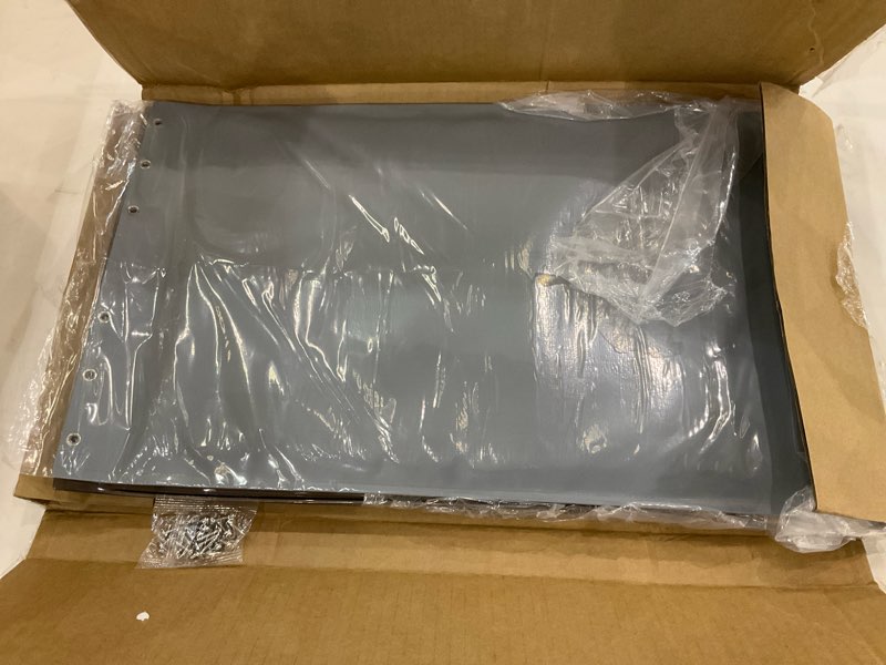 Condition photo showing New/Like New for 3-Flap Large Dog Door Replacement Insulated Flap with Clamp, Back Plate and Screws, Compatible with Large PetSafe Extreme Weather Aluminum Pet Door, PAC11-11039 10 1/8" X 16 7/8" (Smoky Translucent)
