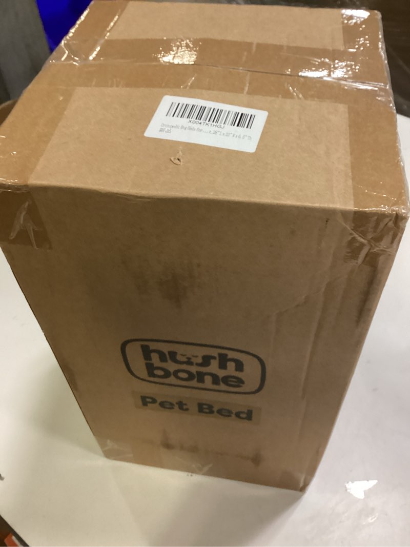 Condition photo showing New/Like New for Orthopedic Dog Beds for Medium Small Dogs with Removable Washable Cover Rectangle Pet Sofa with Cooling Gel Memory Foam Anti-Slip Bottom Waterproof for Old Pets or Cat,28" L x 23" W x 6.5" Th 28.0"LX23.0"W X6.0"Th Grey