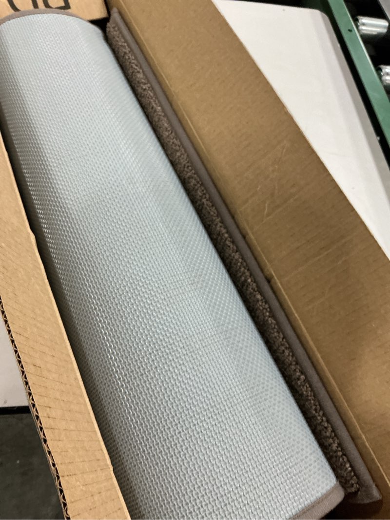 Condition photo showing Good Condition for Kitchen Rugs Set (24" x 36"+24" x 60"), Non-Slip Machine Washable Kitchen Runner Rugs Floor Mats, Absorbent Comfort Standing Mats for Kitchen, Sink and Hallway, Rolled Packaging, Beige & Grayish Brown 24" x 36"+ 24" x 60" Beige & Grayish Brown