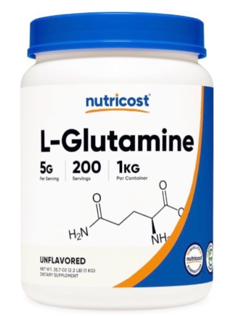 Nutricost L-Glutamine Powder 1 KG - Unflavored, Non-GMO, Gluten Free (EXP 02/2028)
