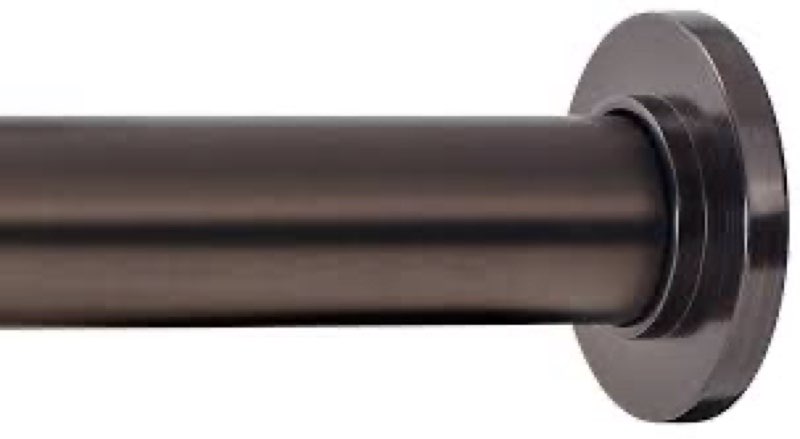 Ivilon Tension Curtain Rod - Spring Tension Rod for Windows or Shower, 54 to 90 Inch. Oil Rubbed Bro