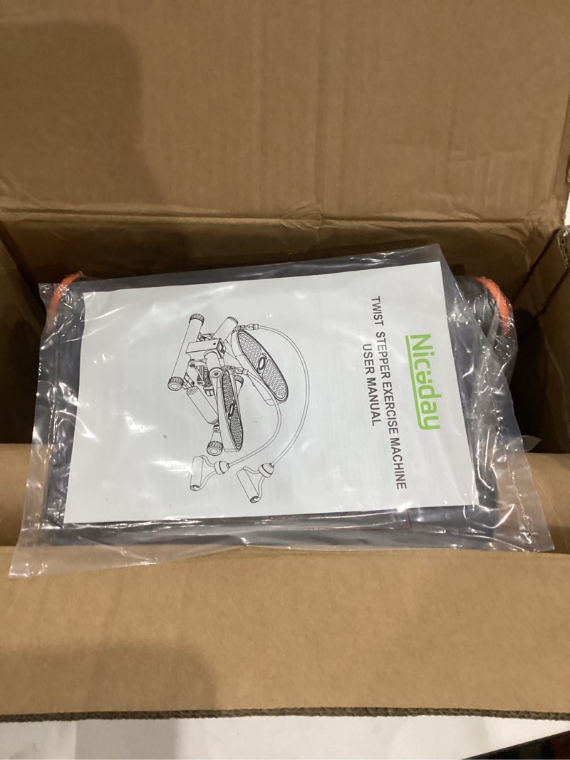 Niceday Twist Stepper for Exercise at Home, Mini Stair Stepper with Resistance Bands at Home Workout