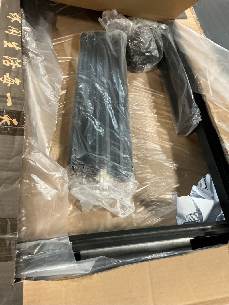 Condition photo showing As Is for pull out pants rack for closet, retractable wardrobe trousers rack jeans hanger for cabinet inner width 33.5"~47.2", space saving aluminum alloy closet organizer (black) for 35"~47.2" opening