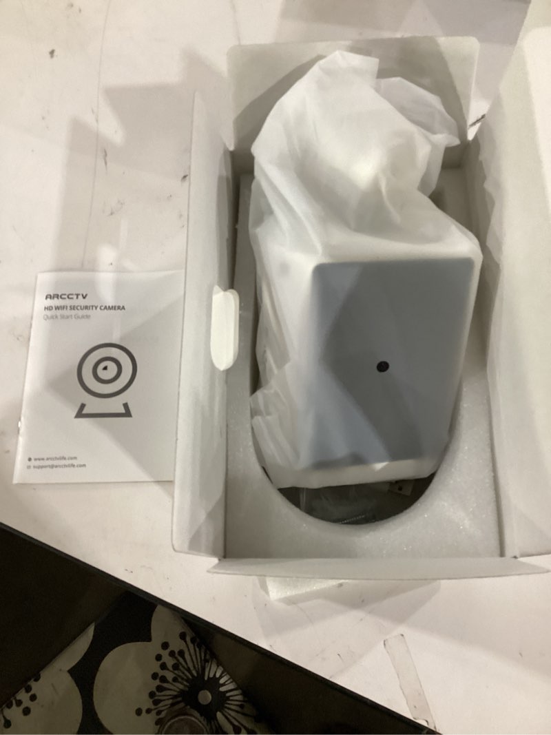 Condition photo showing Good Condition for not tested****arcctv solar security camera outdoor wireless, 4mp battery powered home surveillance camera with embedded solar panel, pir motion sensor, 2.4g/5g dual band wifi 1 pack