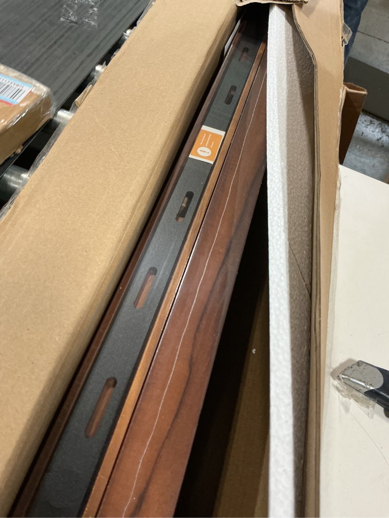 Condition photo showing Good Condition for Teak Floating Shelves Set of 2-32 Inch Natural Waterproof Wood Wall Shelves with Invisible Brackets for Bathroom, Kitchen, Balcony - Solid Teak Wood Shelving, Water-Resistant Wall Decor Natural Teak 32"W, Set of 2