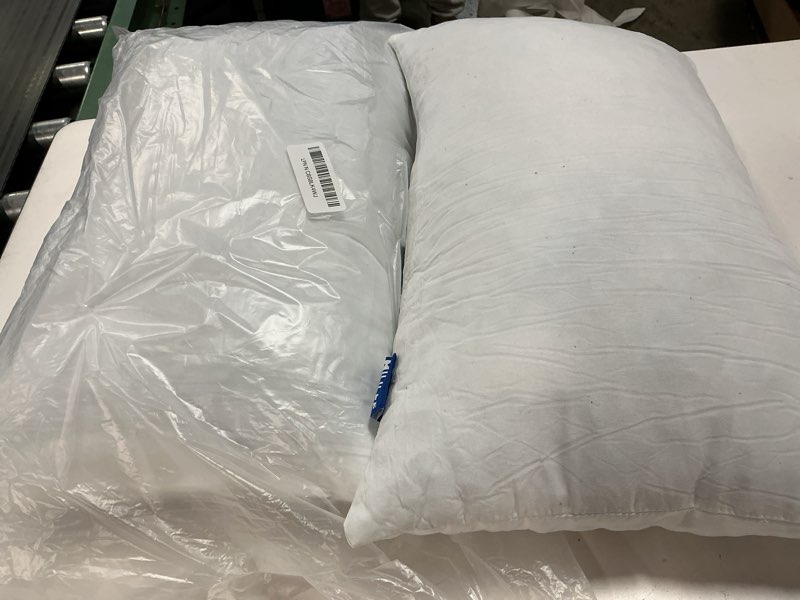 Condition photo showing Good Condition for miulee 12 x 20 outdoor pillow inserts - set of 2 premium water resistant throw pillows shredded memory foam cooling filler - lumbar decorative couch stuffer sham for patio funiture 2 12x20 inch