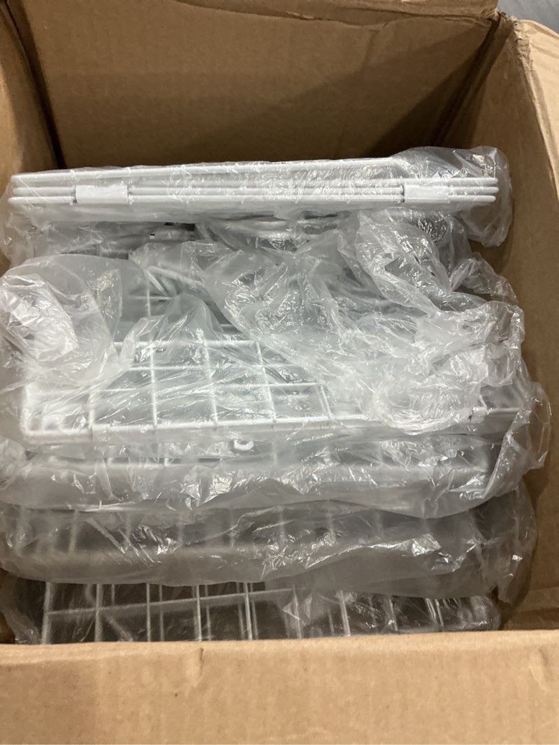 Condition photo showing Good Condition for x-cosrack 6 tier closet hanging organizer, clothes hanging shelves with 4 hanging hooks 5 s hooks, wire storage basket bins, for clothing sweaters shoes handbags clutches accessories patent