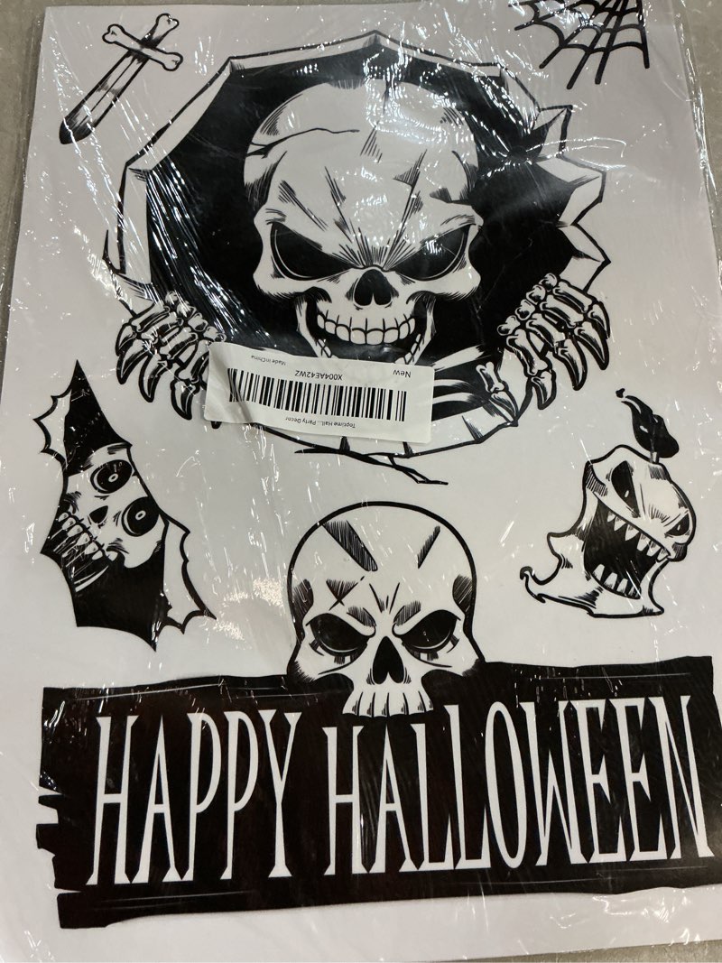 Halloween Decorations Halloween Window Clings, 13 Sheet 165 pcs Halloween Window Posters Double-Sided Window Decals Halloween Party Decorations