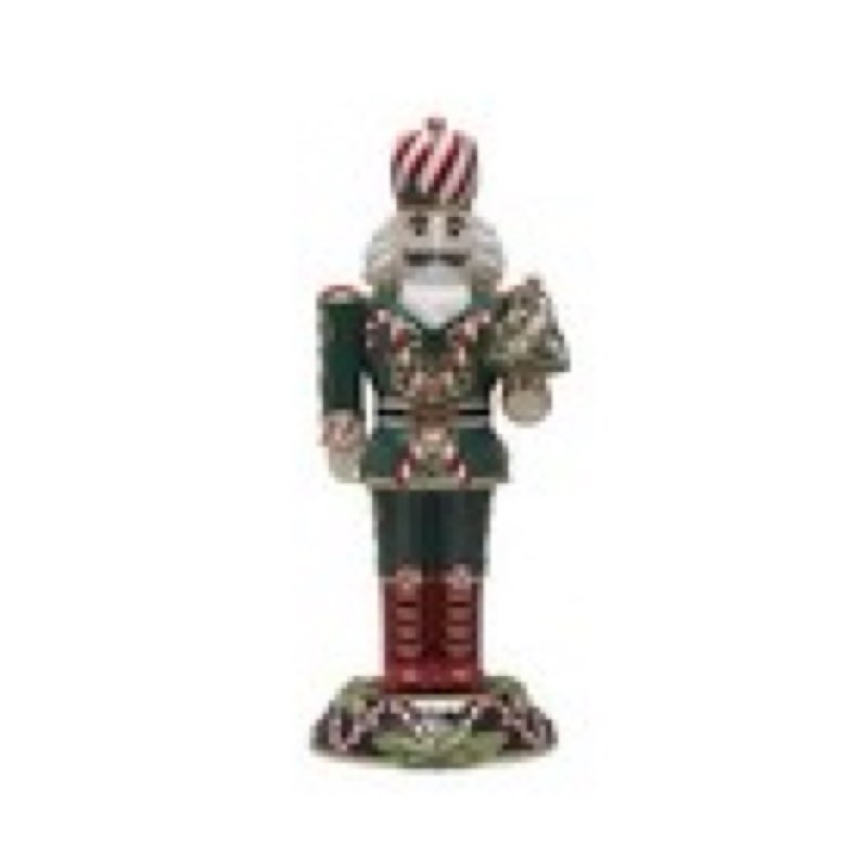fitz & floyd nutcracker sugarplum king with tree, 17 inch, multicolor