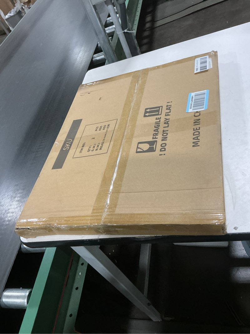 Condition photo showing Good Condition for 16x20 Frames Set of 2, Rustic Brown Wood Style - Display 16 x 20 Picture without Mat or 11x14 Picture with Mat, Wall Mounting Horizontal and Vertical Rustic Brown 16x20 in